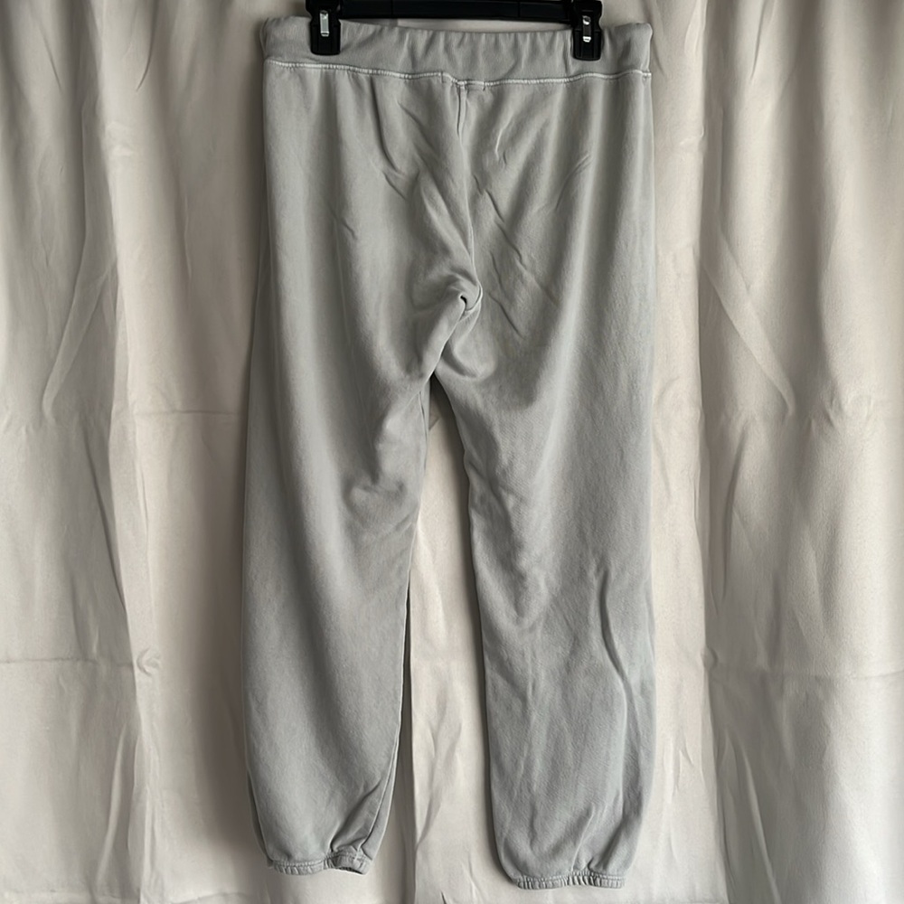 perfectwhitetee French Terry Jogger Mint Beige Grey Size Large - Picture 3 of 7